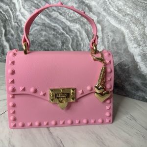 Most wanted super cute Barbie pink jelly mini bag w strap